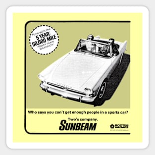 SUNBEAM ALPINE - advert Magnet